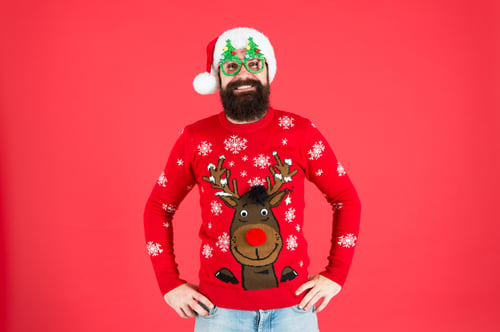 suéter navideño de hombre