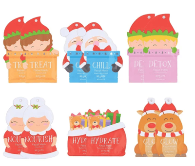 Santa's Squad Hydrating Facial Masks stocking stuffers 