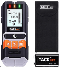 TACKLIFE® Stud Finder, 5 In 1 Multi-Functional Center Finding Wall Scanner Detector With LCD Display