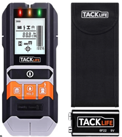 TACKLIFE® Metal Dedektörü 5'i Bir Arada Çok Amaçlı Merkez Bulucu LCD Ekranlı Duvar Tarayıcı Dedektör