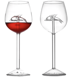 Goblet Shark Wine Glass Crystal 