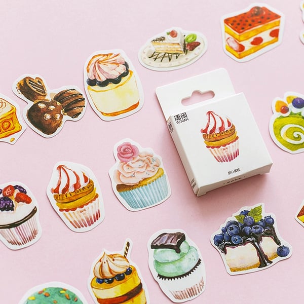 assorted cake stickers