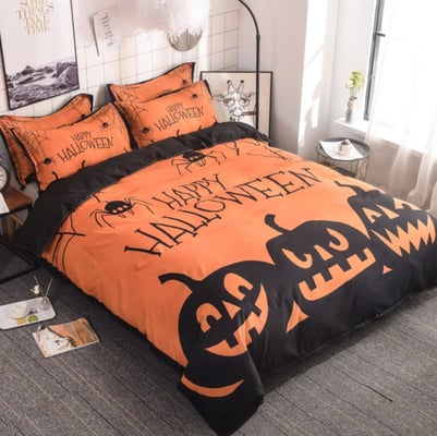 Pumpkin-bedspread