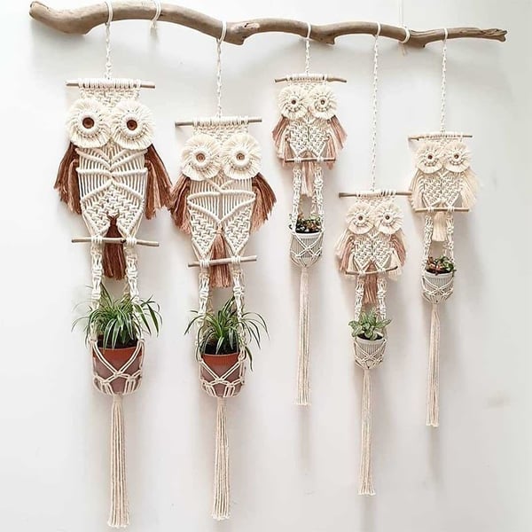 macrame-owl-planters