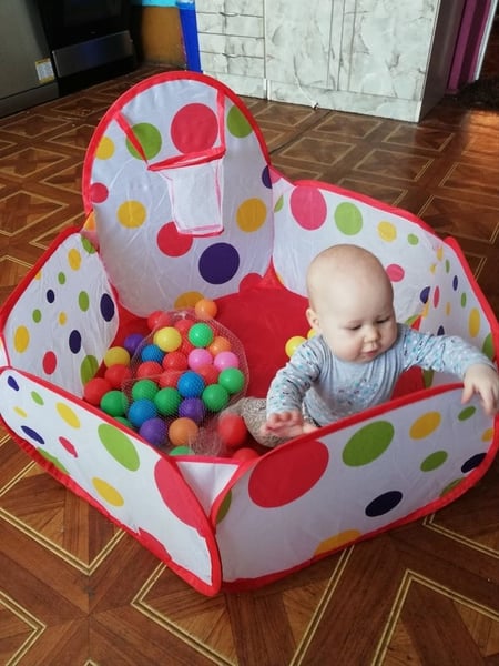 Ball Play pen with baby