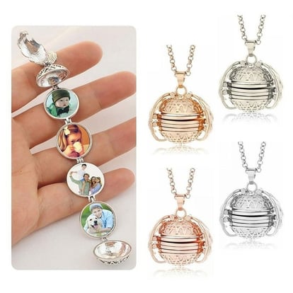 medaillonketting met foto's