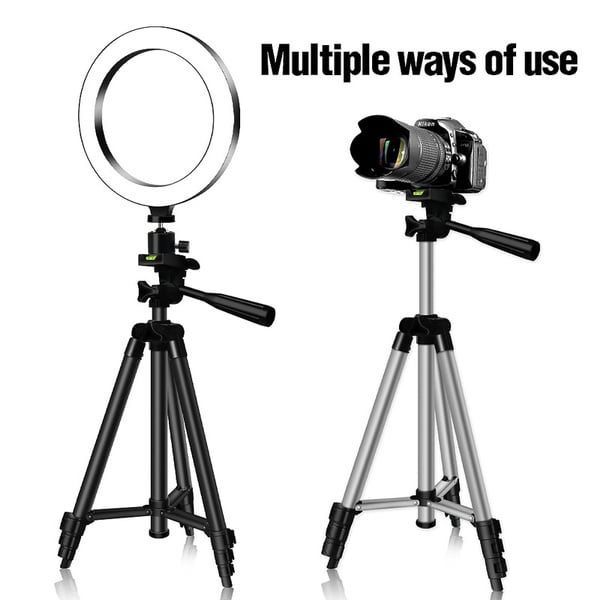 adjustable ring light tripod