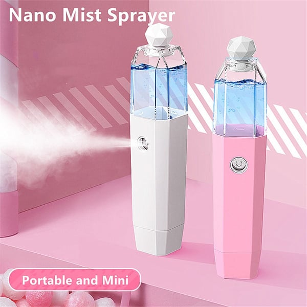 Pink-weißer Nano-Mister