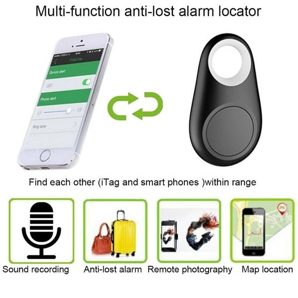 tracking tags with keychain loop