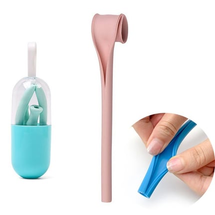 reusable portable straw with case 