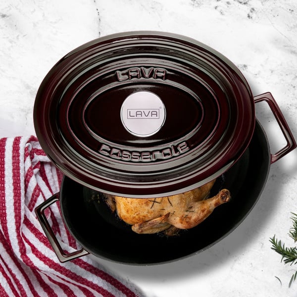 affordable red cast iron dutch oven 