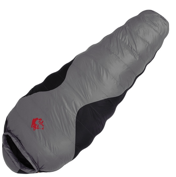 grey sleeping bag