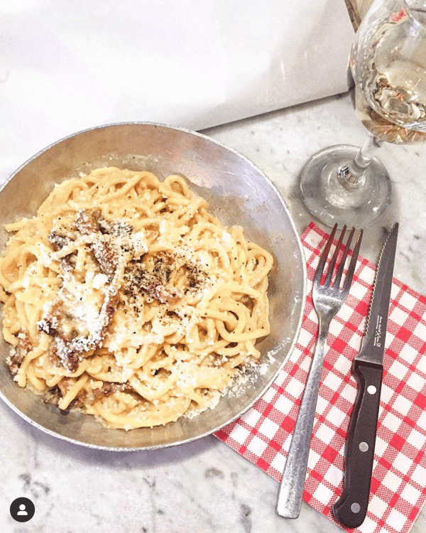 Receita original de espaguete à carbonara