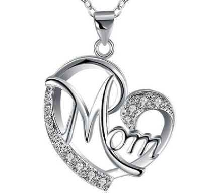 mom diamond necklace