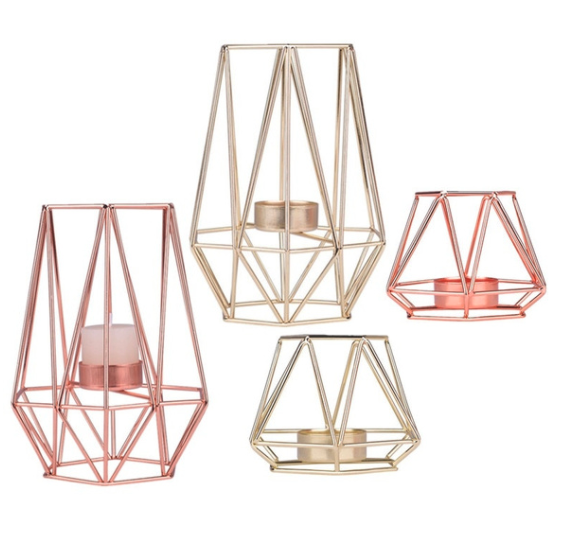 geometric candle holder