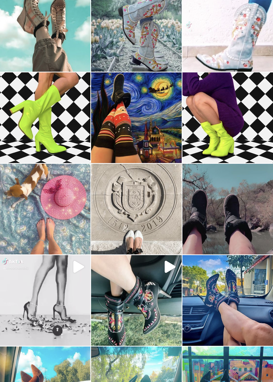 collage of shoes 