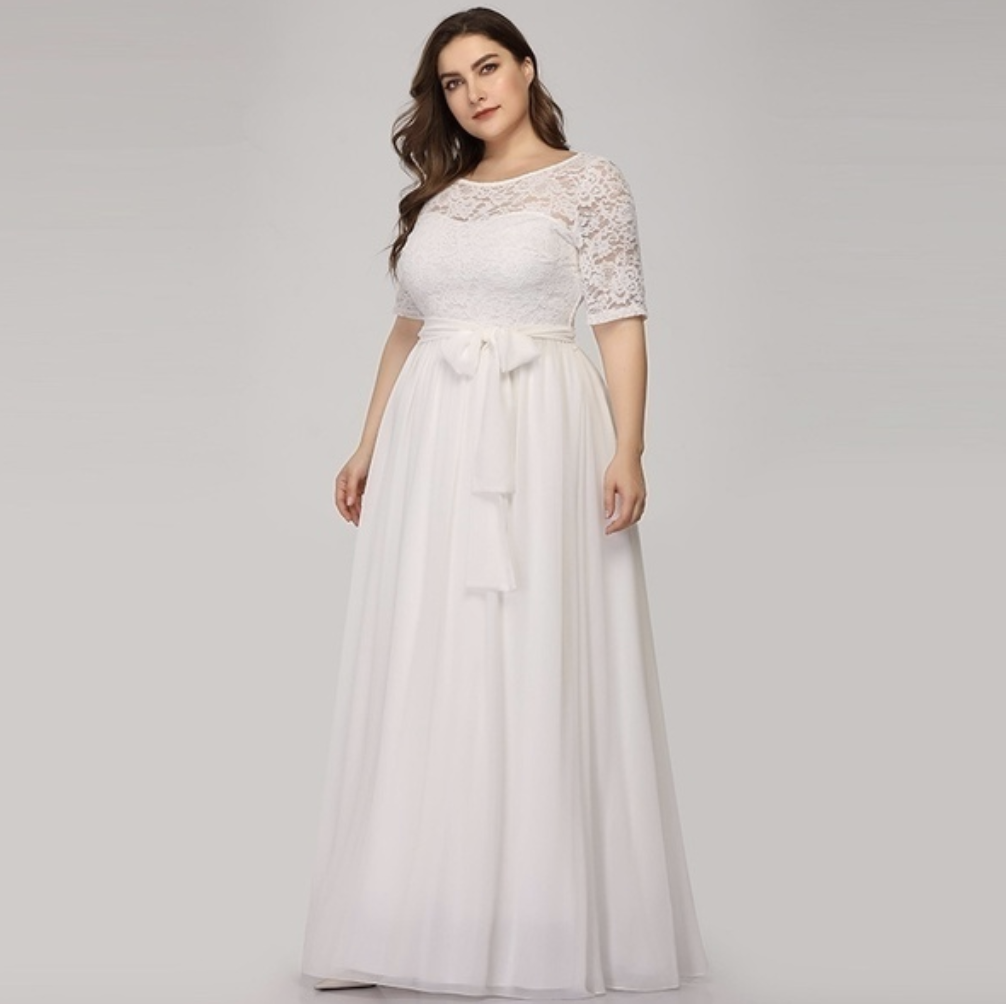 wedding, dress, plus size