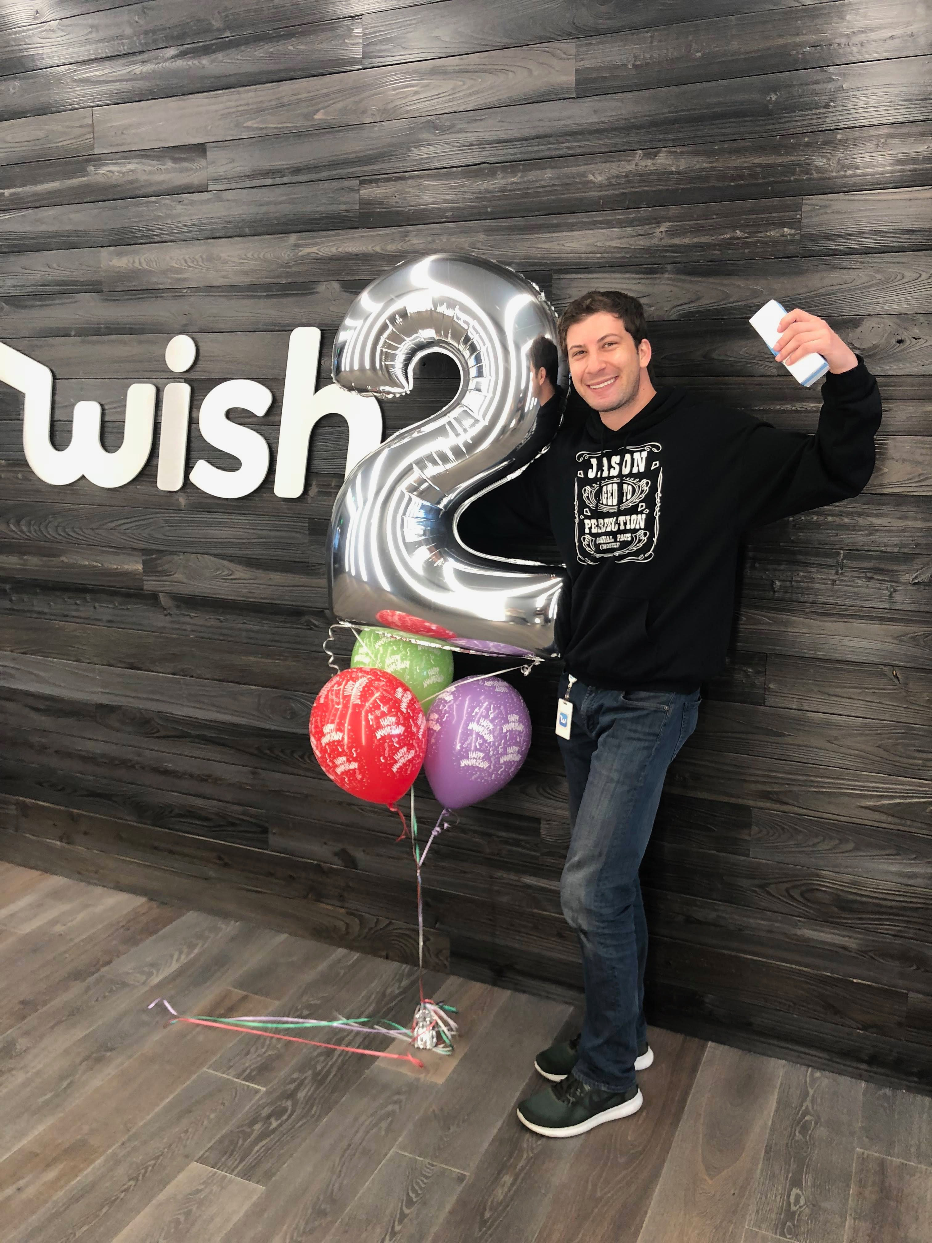 jason at the Wish office