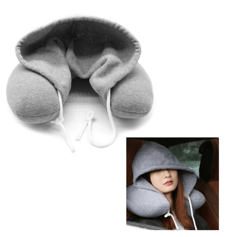 neck pillow, hood, travel