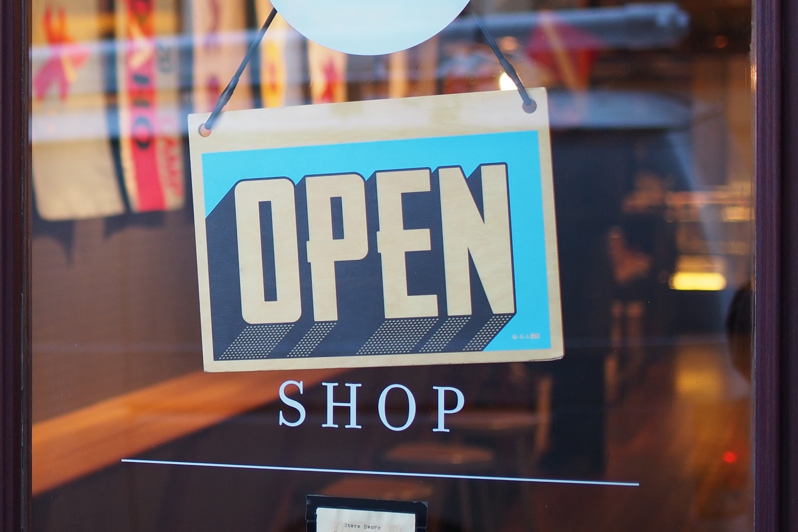 shop small saturday shop sign