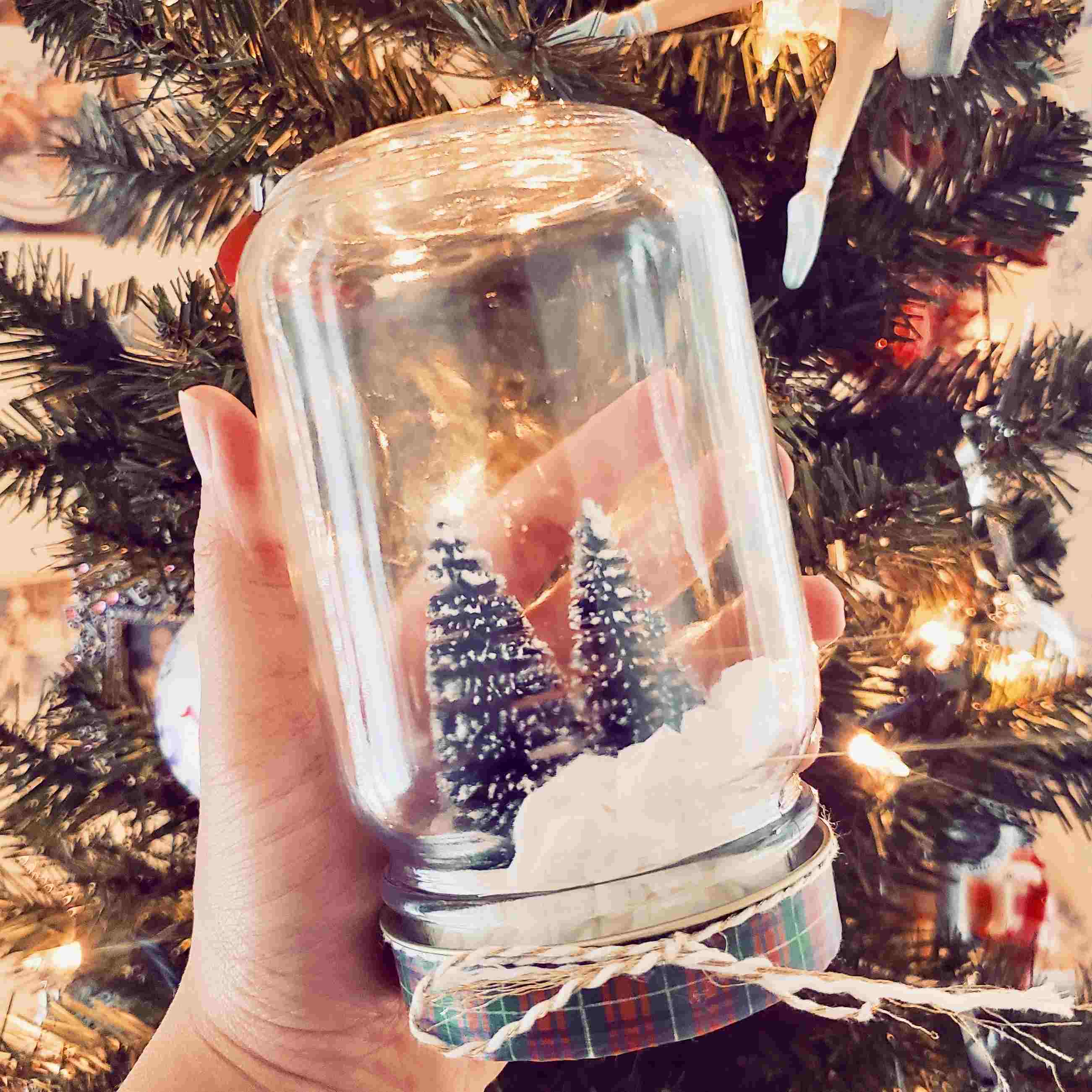 Homemade Christmas Snow Globe